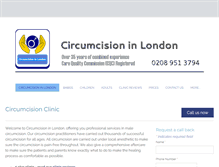 Tablet Screenshot of circumcisioninlondon.co.uk